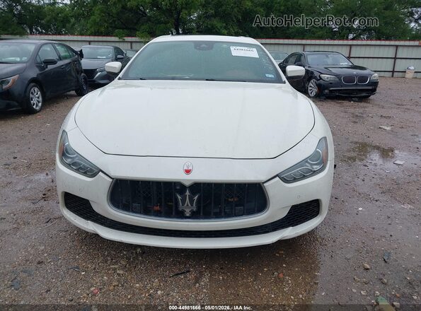 ZAM57RTL6H1219039 2017 MASERATI GHIBLI Белый Вид щитка приборов
