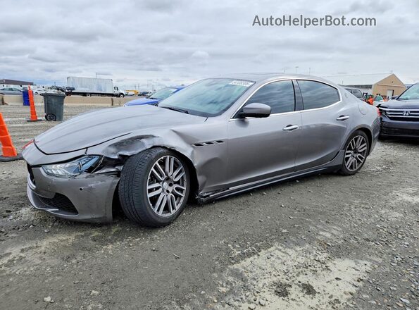 ZAM57RTL7H1247125 2017 MASERATI GHIBLI Gray Передня ліва чверть