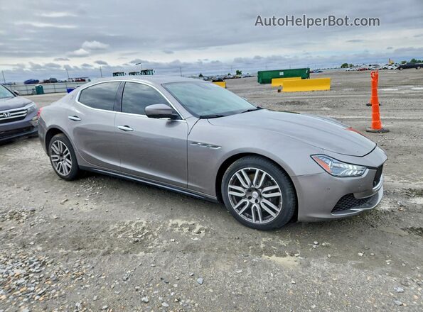 ZAM57RTL7H1247125 2017 MASERATI GHIBLI Gray Передня права чверть