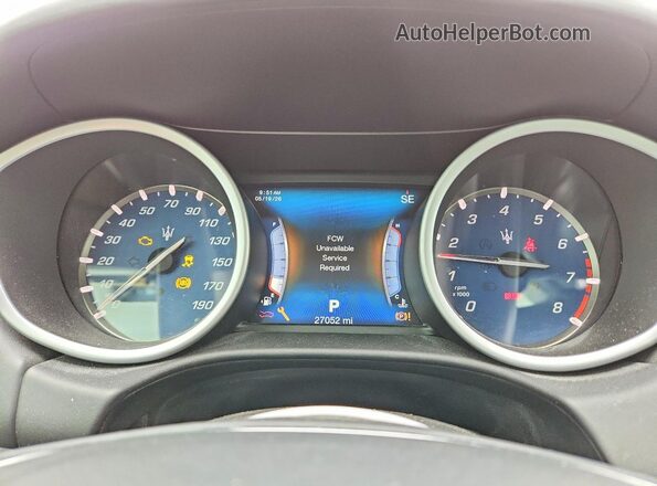 ZAM57RTL7H1247125 2017 MASERATI GHIBLI Gray Вид щитка приладів
