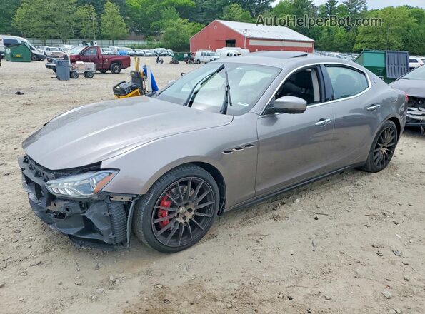 ZAM57RTS4H1226613 2017 MASERATI GHIBLI Gray Przód lewy