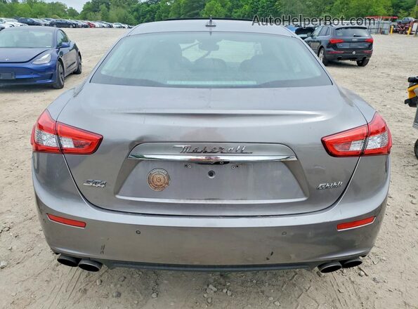 ZAM57RTS4H1226613 2017 MASERATI GHIBLI Gray Widok z tyłu