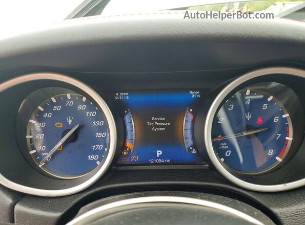 ZAM57RTS4H1226613 2017 MASERATI GHIBLI Gray Widok zestawu wskaźników