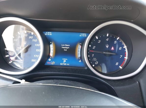 ZAM57XSA3K1316128 2019 MASERATI GHIBLI White Widok tylnych siedzeń