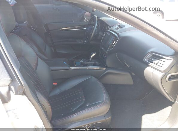 ZAM57XSA3K1316128 2019 MASERATI GHIBLI White Widok wnętrza z przodu