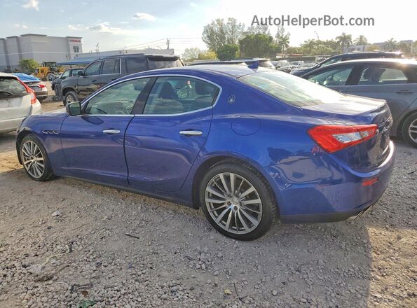 ZAM57XSA4G1166232 2016 MASERATI GHIBLI Blue Задня ліва чверть