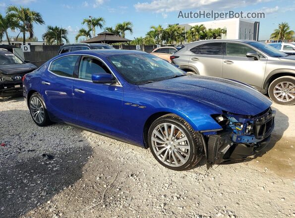 ZAM57XSA4G1166232 2016 MASERATI GHIBLI Blue Передня права чверть