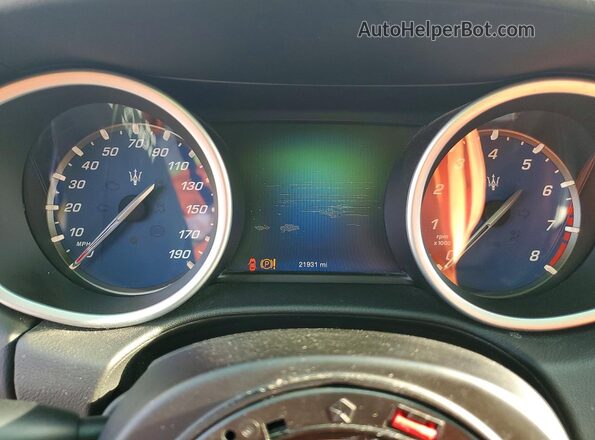 ZAM57XSA4G1166232 2016 MASERATI GHIBLI Blue Вид щитка приладів