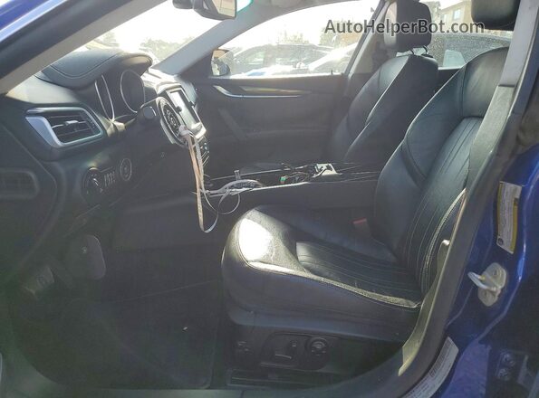 ZAM57XSA4G1166232 2016 MASERATI GHIBLI Blue Вид салону спереду
