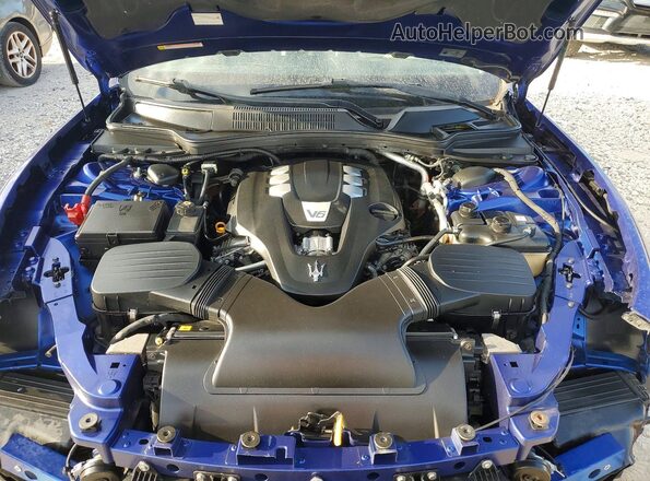ZAM57XSA4G1166232 2016 MASERATI GHIBLI Blue Вид задньої частини салону