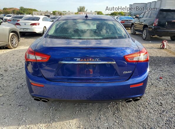ZAM57XSA4G1166232 2016 MASERATI GHIBLI Blue Вид ззаду