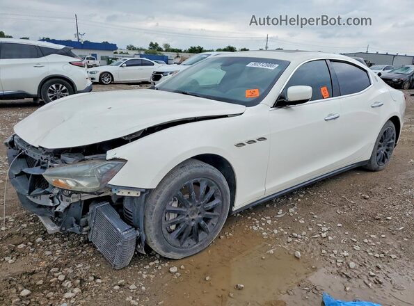 ZAM57XSA4G1172435 2016 MASERATI GHIBLI Белый Передняя левая четверть