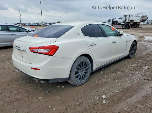 ZAM57XSA4G1172435 2016 MASERATI GHIBLI Белый Задняя правая четверть