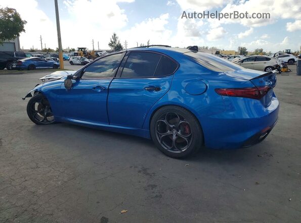 ZARFAECN0J7597354 2018 ALFA ROMEO GIULIA Синий Задняя левая четверть