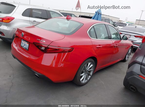 ZARFAECN2H7540258 2017 ALFA ROMEO GIULIA Red Հետևի աջ