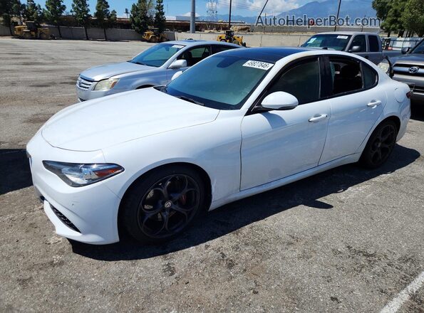ZARFAECN3J7572805 2018 ALFA ROMEO GIULIA Белый Передняя левая четверть