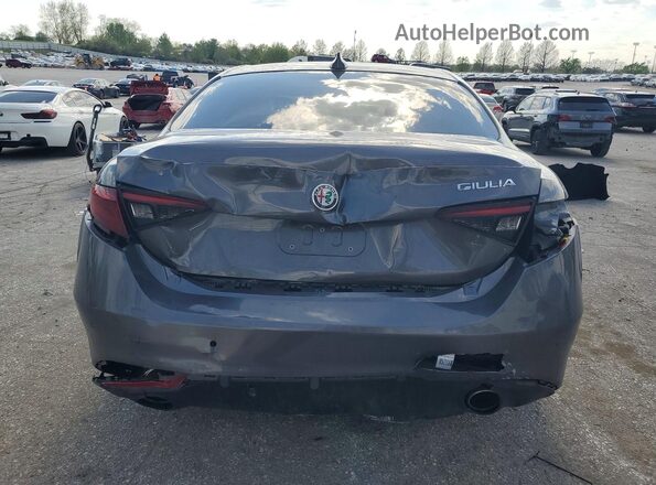 ZARFAMAN0K7621022 2019 ALFA ROMEO GIULIA Charcoal უკანა ხედი