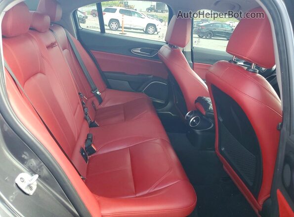 ZARFAMAN0K7621022 2019 ALFA ROMEO GIULIA Charcoal უკანა სავარძლების ხედი