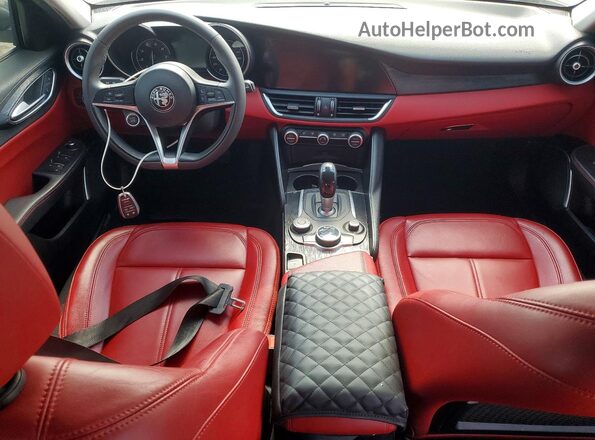 ZARFAMAN0K7621022 2019 ALFA ROMEO GIULIA Charcoal წინა პანელის ხედი