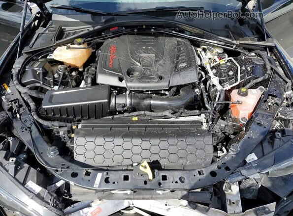 ZARFAMAN0L7635973 2020 ALFA ROMEO GIULIA Black Widok wnętrza z tyłu