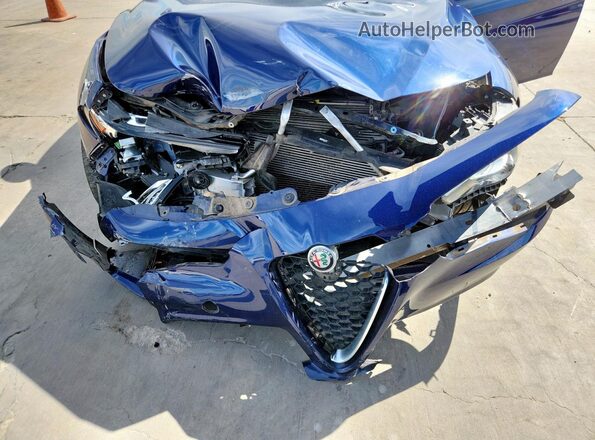 ZARFAMAN3K7612346 2019 ALFA ROMEO GIULIA Blue უკანა სალონის ხედი