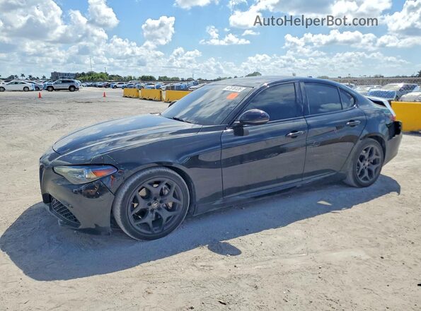 ZARFAMAN3M7645060 2021 ALFA ROMEO GIULIA Черный Передняя левая четверть