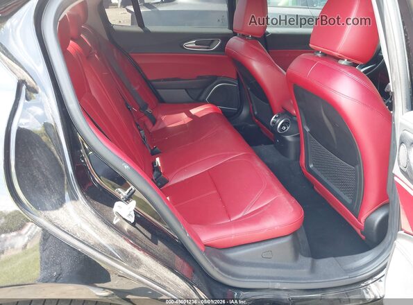 ZARFAMAN5M7640202 2021 ALFA ROMEO GIULIA Black Widok naklejki z numerem VIN