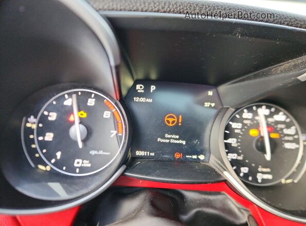 ZARFAMANXK7600355 2019 ALFA ROMEO GIULIA Black Սարքավորումների վահանակի տեսք