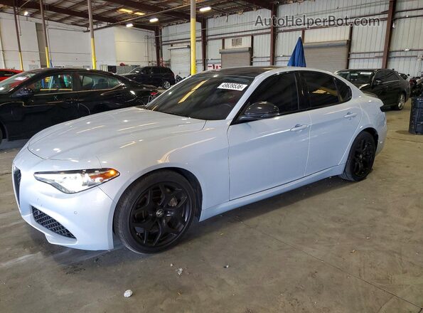 ZARFAMANXM7649140 2021 ALFA ROMEO GIULIA Gray წინა მარცხენა ხედი სამი მეოთხედიდან