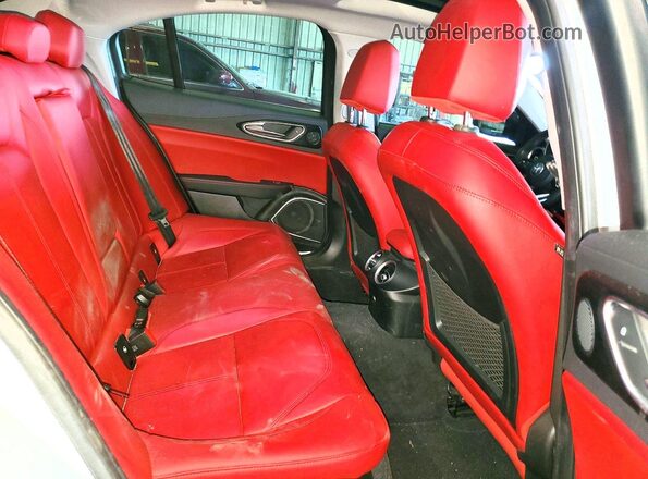 ZARFAMANXM7649140 2021 ALFA ROMEO GIULIA Gray უკანა სავარძლების ხედი