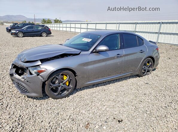 ZARFAMBN3K7605816 2019 ALFA ROMEO GIULIA Серый Передняя левая четверть