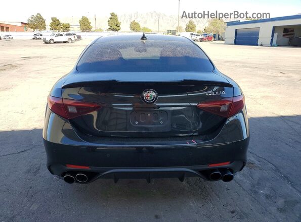 ZARFAMBN3K7606612 2019 ALFA ROMEO GIULIA Black Հետևի տեսք