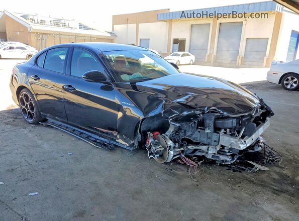 ZARFAMBN4N7656858 2022 ALFA ROMEO GIULIA Black Առջևի աջ