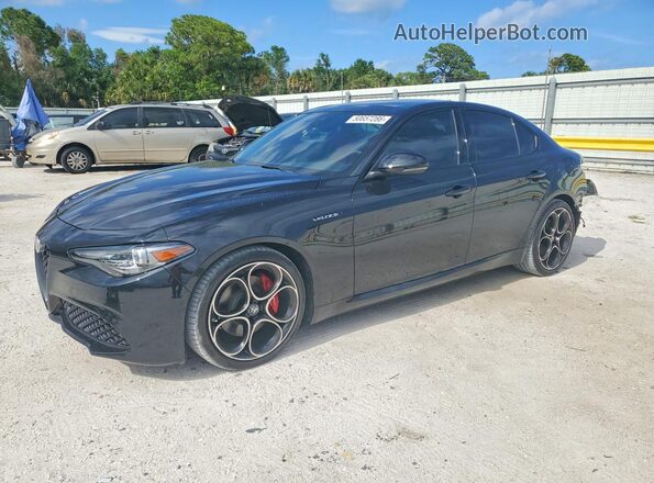ZARFAMBN5N7665763 2022 ALFA ROMEO GIULIA Черный Передняя левая четверть