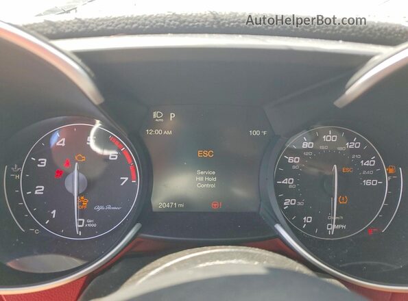 ZARFAMBN7M7644878 2021 ALFA ROMEO GIULIA Белый Вид щитка приборов