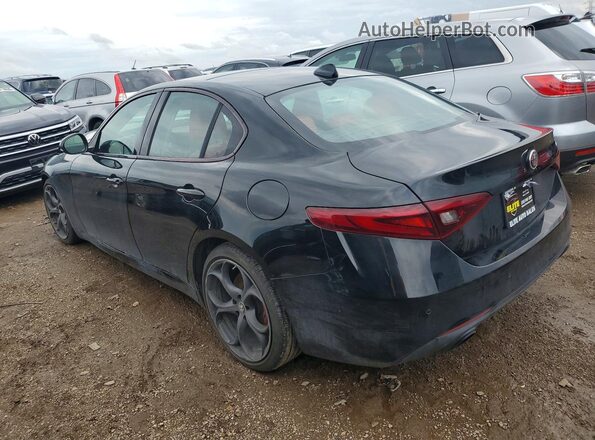 ZARFAMBNXK7600323 2019 ALFA ROMEO GIULIA Black Tył lewy