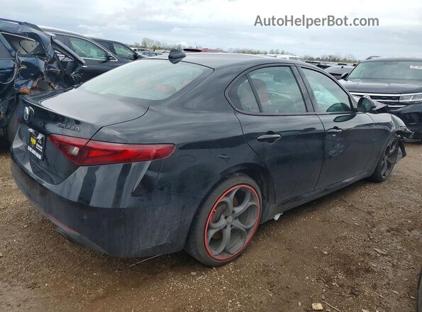 ZARFAMBNXK7600323 2019 ALFA ROMEO GIULIA Black Tył prawy