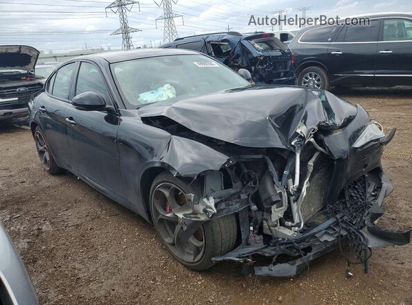 ZARFAMBNXK7600323 2019 ALFA ROMEO GIULIA Black Przód prawy