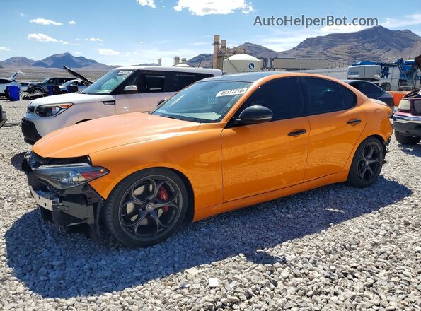 ZARFAMBNXK7621205 2019 ALFA ROMEO GIULIA Orange Przód lewy