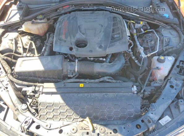 ZARFAMBNXK7621205 2019 ALFA ROMEO GIULIA Orange Widok wnętrza z tyłu
