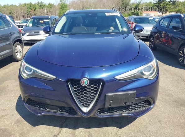 ZASFAKBN2J7B75488 2018 ALFA ROMEO STELVIO Blue Vista frontal