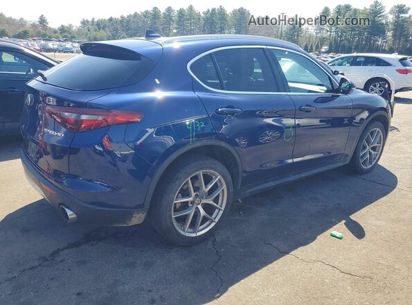 ZASFAKBN2J7B75488 2018 ALFA ROMEO STELVIO Blue Trasero derecho