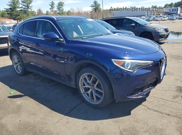 ZASFAKBN2J7B75488 2018 ALFA ROMEO STELVIO Blue Delantero derecho