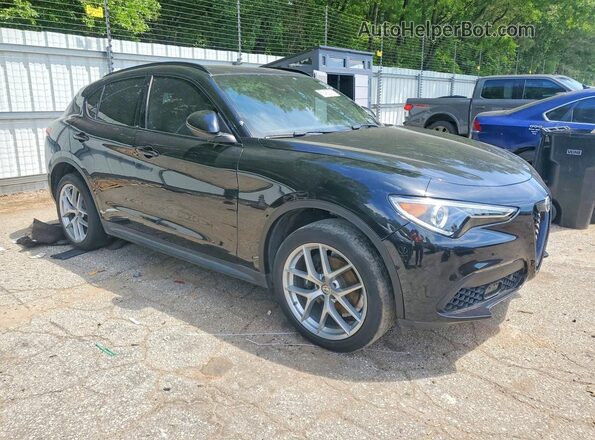 ZASFAKNN2J7B62395 2018 ALFA ROMEO STELVIO Черный Передняя правая четверть