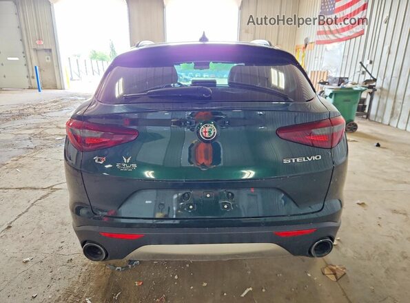 ZASFAKPN4J7C15305 2018 ALFA ROMEO STELVIO Green Вид ззаду