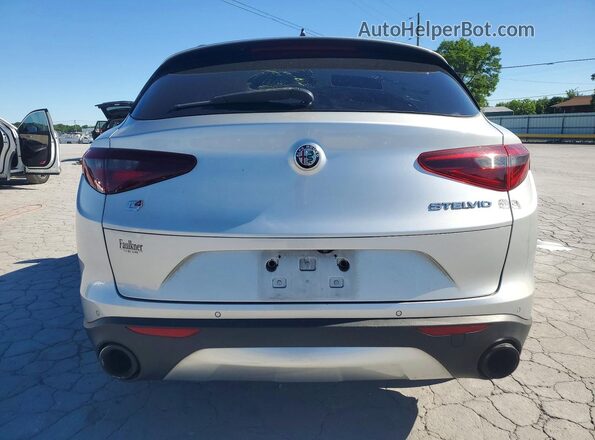 ZASFAKPN6J7B92299 2018 ALFA ROMEO STELVIO Серебряный Вид сзади