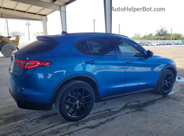 ZASPAJAN3K7C70448 2019 ALFA ROMEO STELVIO Blue Rear right