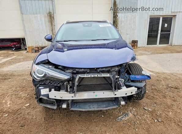 ZASPAKBN0K7C43325 2019 ALFA ROMEO STELVIO Blue Vista frontal