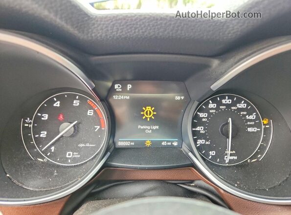 ZASPAKBN0K7C43325 2019 ALFA ROMEO STELVIO Blue Vista del cuadro de instrumentos