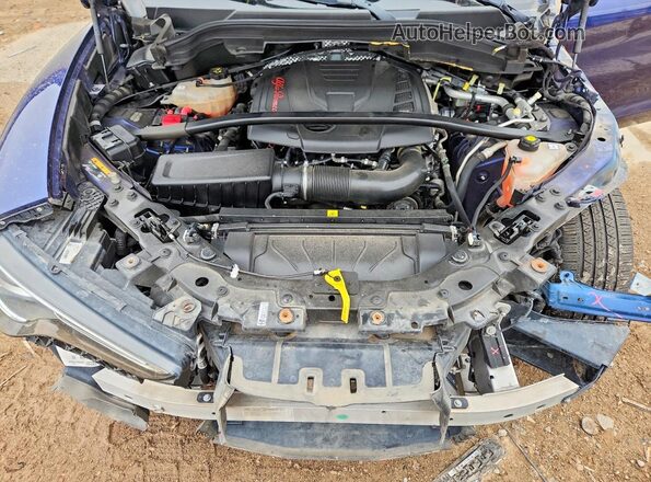 ZASPAKBN0K7C43325 2019 ALFA ROMEO STELVIO Blue Vista del compartimento del motor